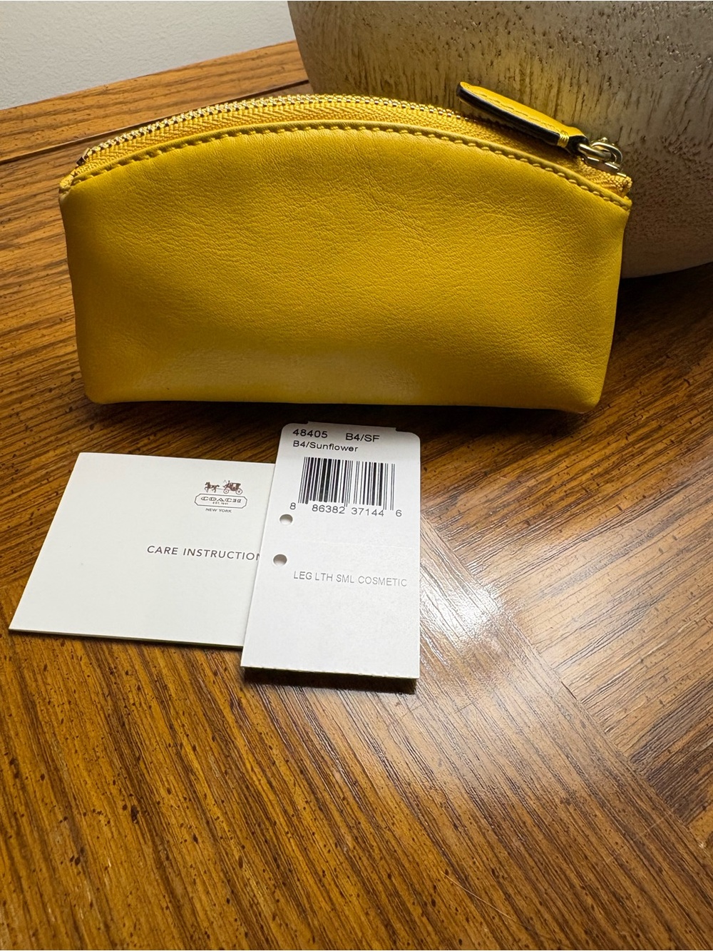Coach Y2K Legacy Yellow Cosmetic Pouch - Picture 3 of 8
